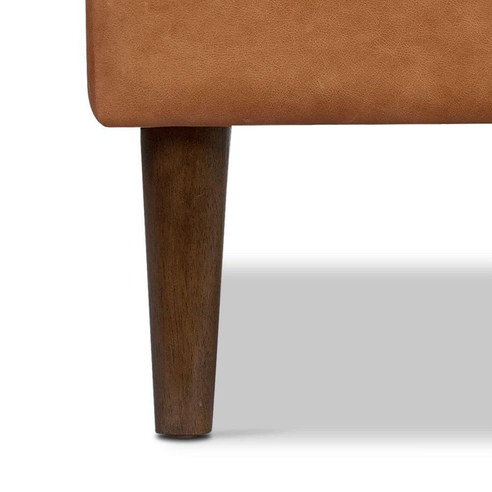 Florence Ottoman Cognac Tan - Poly & Bark