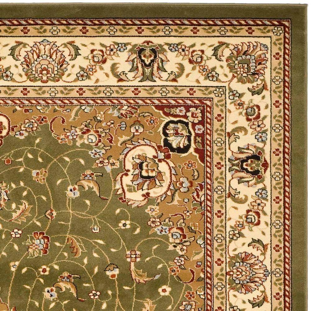 Lyndhurst LNH329 Power Loomed Area Rug - Sage/Ivory - 5'3"x7'6" - Safavieh.