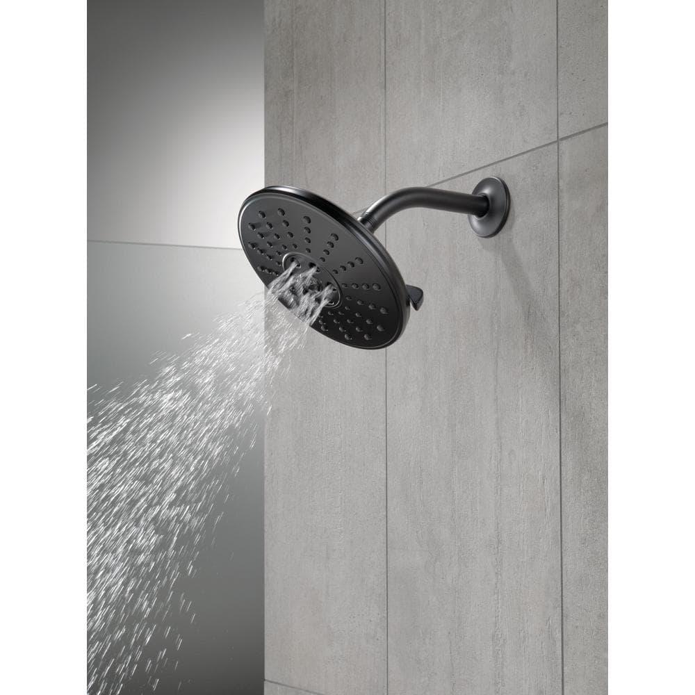 Universal Showering Components Shower Head in Matte Black