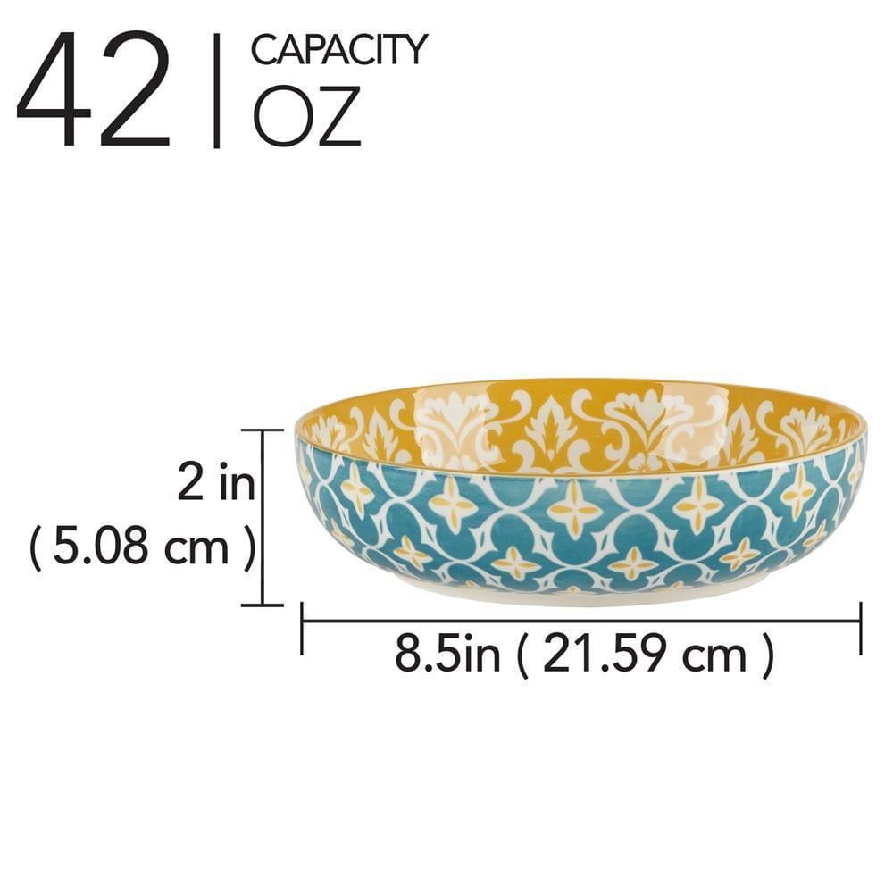 Panache Set of 6 Soup Pasta Bowl 6 asst 9.25in Diam x 2.25in 40oz (Set of 6)