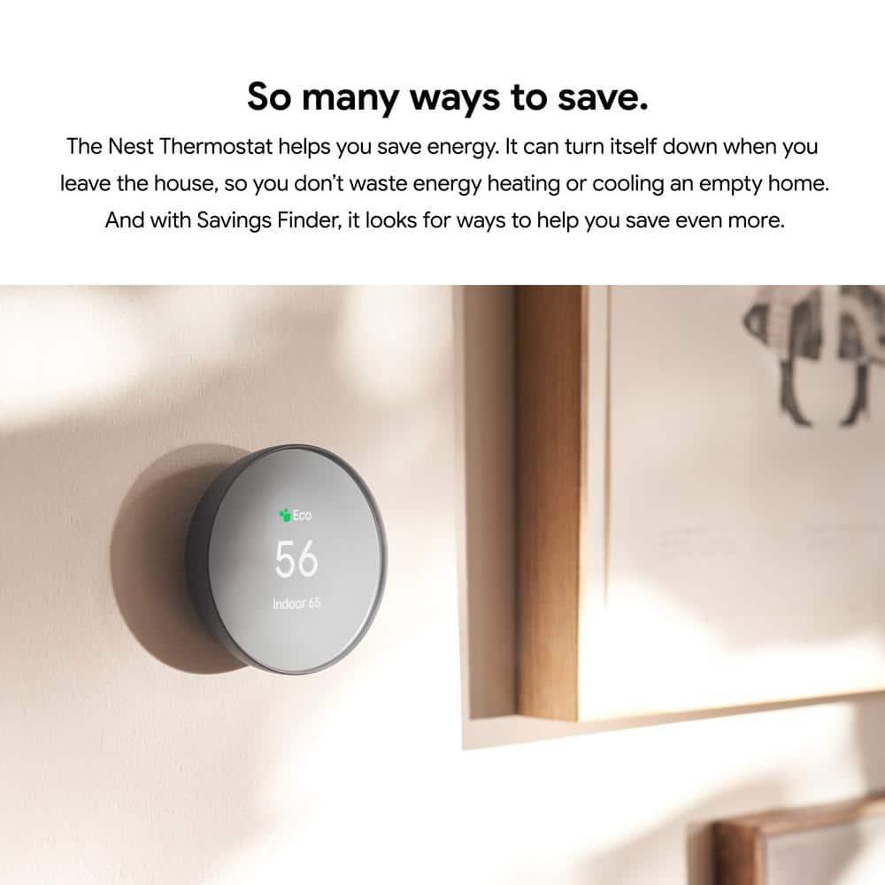 Google Nest Termostato - Termostato Inteligente Programable para el Hogar - Arena