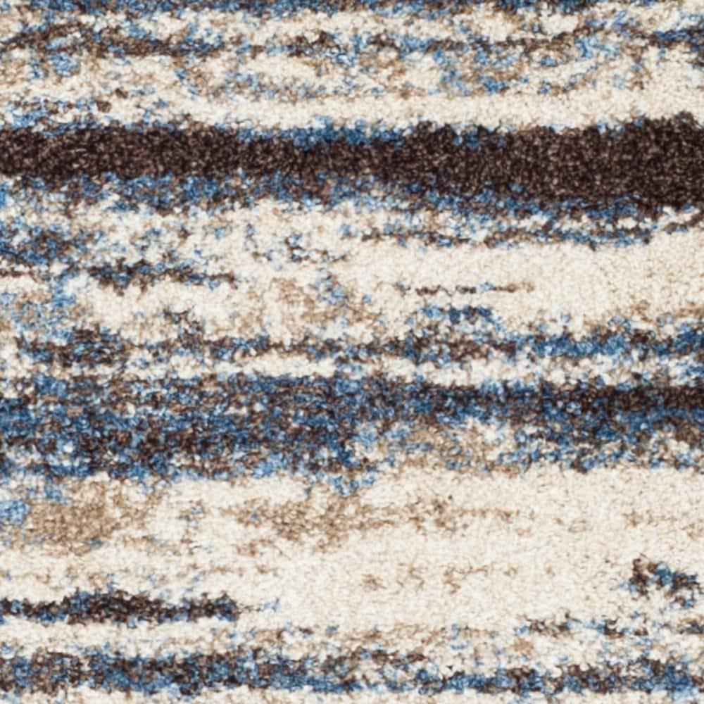 Retro RET2138 Power Loomed Indoor Runner Rug - Cream/Blue - 2'3"x13' - Safavieh.