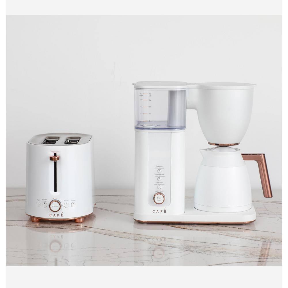 Café ™ Matte White 10-Cup Drip Coffee Maker with Thermal Carafe