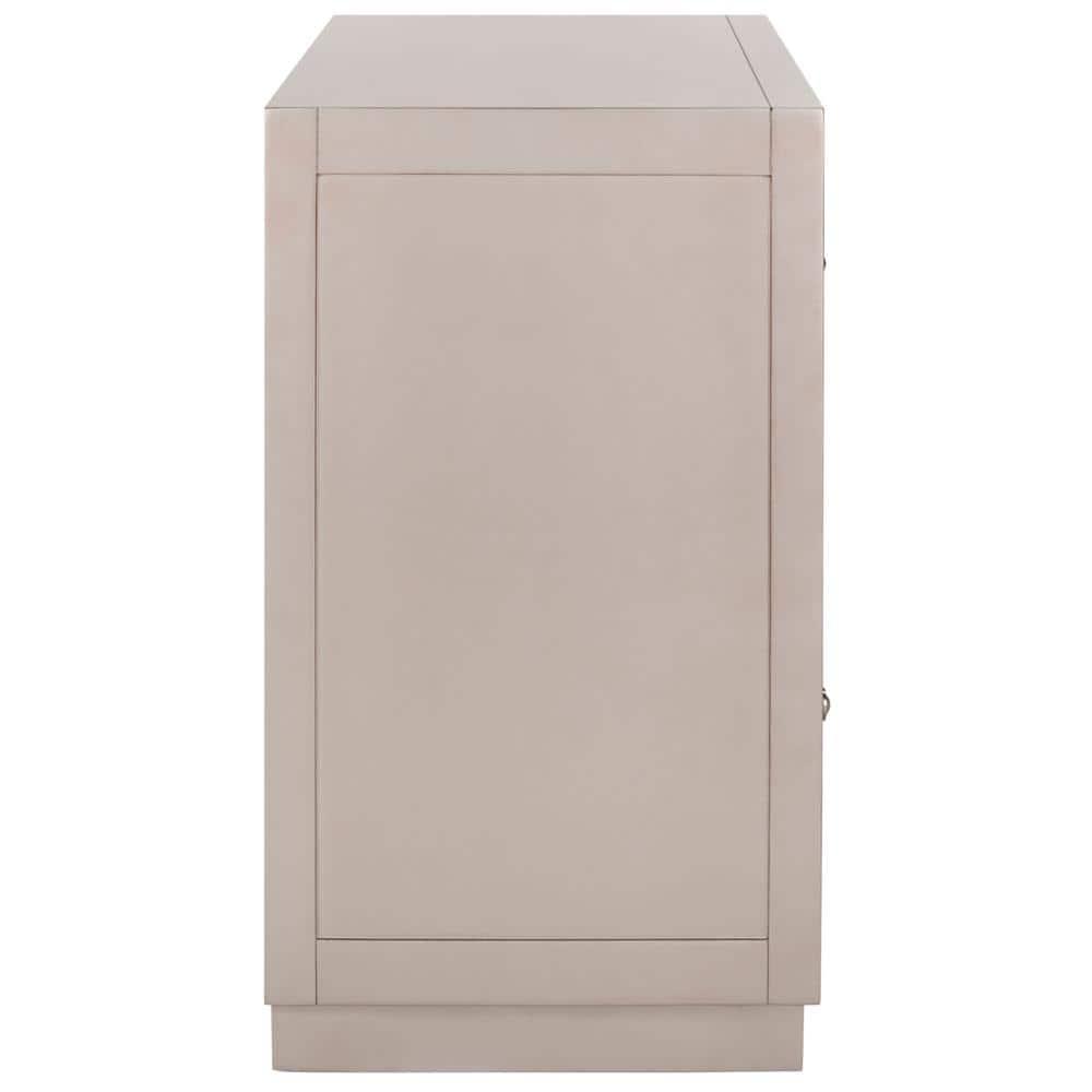 SAFAVIEH Catalina Classic Swirl Solid 3 Drawer Mirror Chest, Champagne/Nickel
