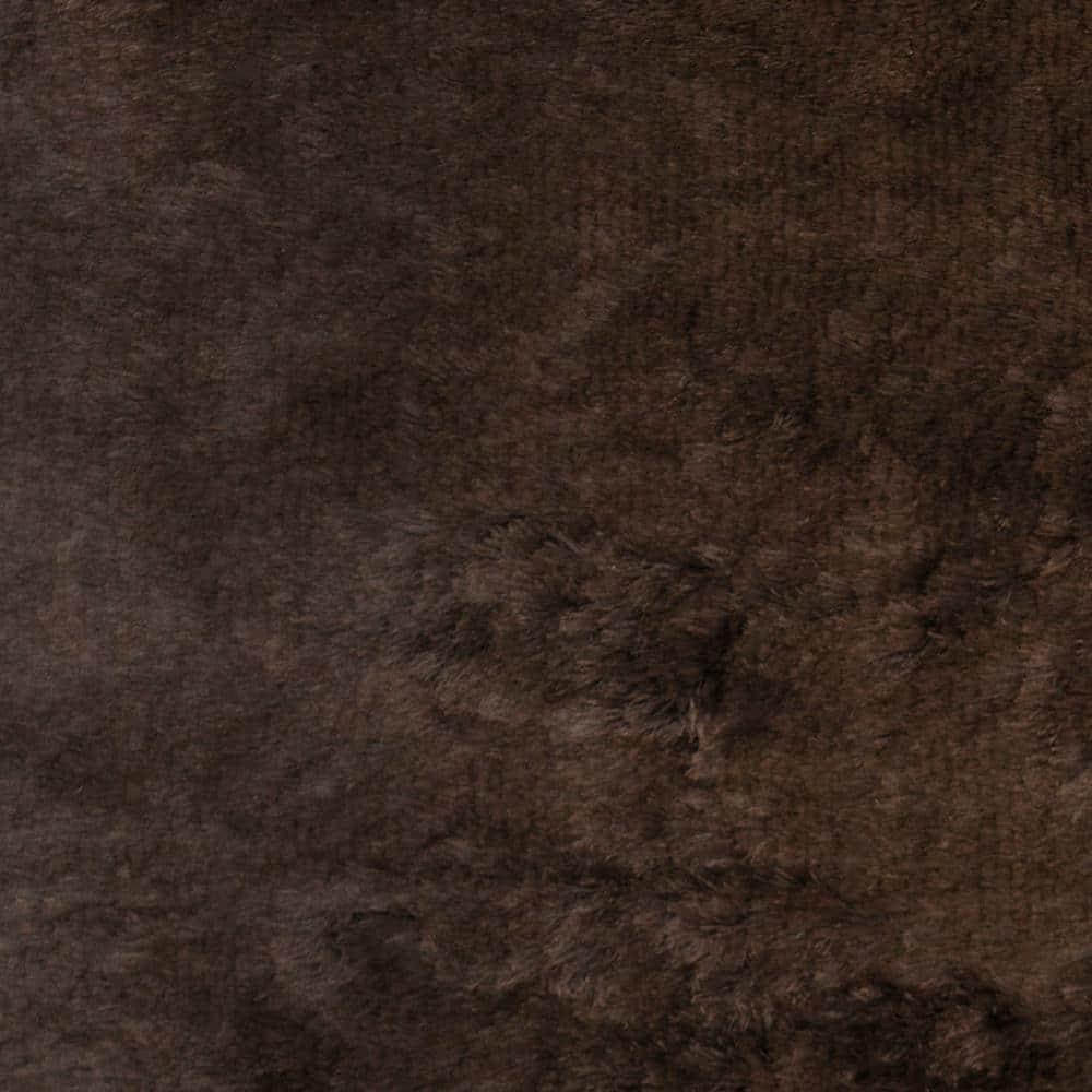 SAFAVIEH Paris Darwin Plush Polyester Shag Area Rug, Chocolate, 5' x 8'