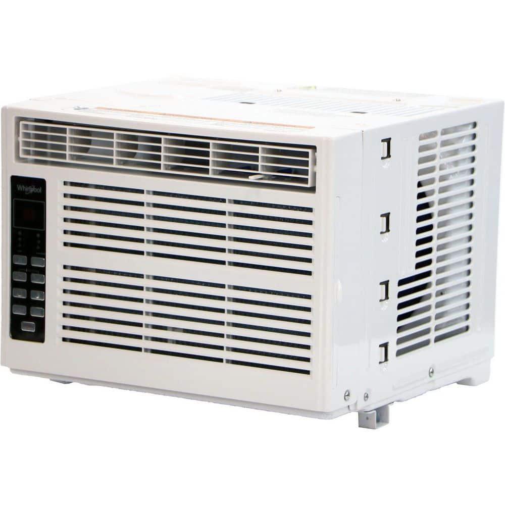 Whirlpool 6000 BTU 115V Window Mounted Air Conditioner and Dehumidifier: 3 Speeds, 8-Way Air Control, 200-500 sq. ft.