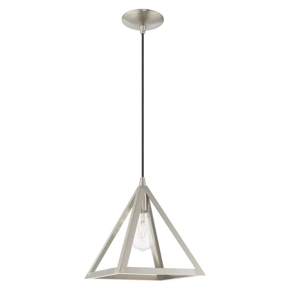 Livex Lighting Pinnacle 1 - Light Pendant in  Brushed Nickel