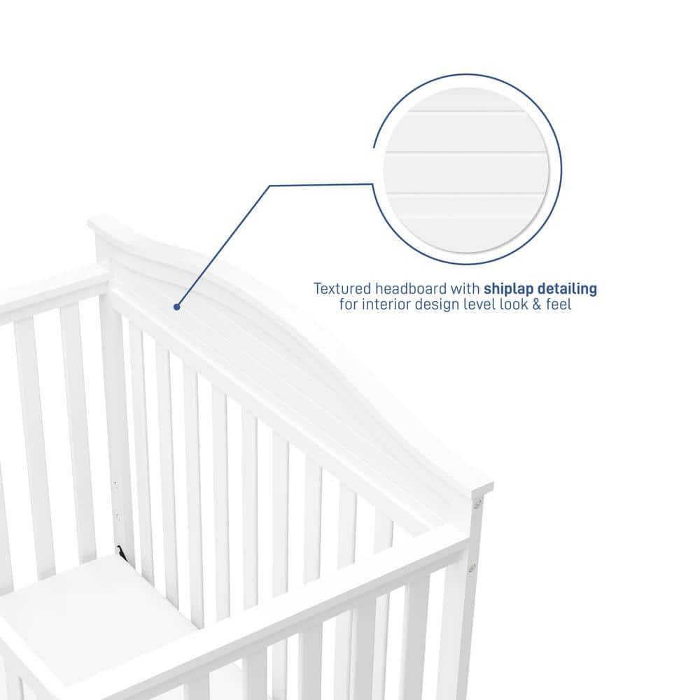 Graco Graco Stella 4-in-1 Mini Convertible Crib with Mattress