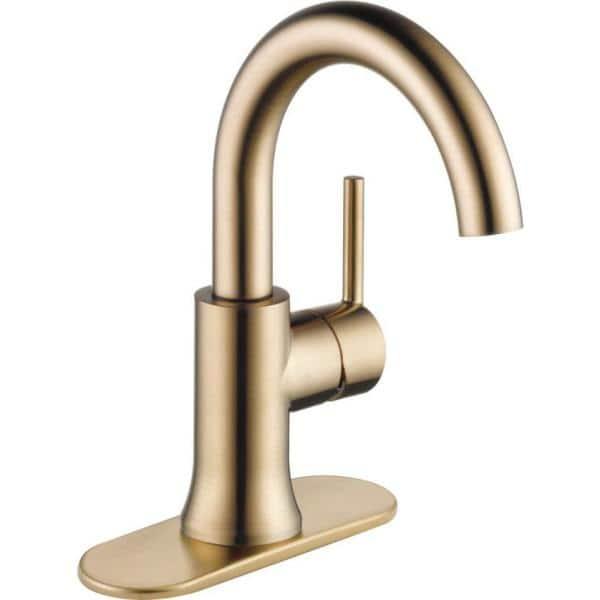 Trinsic Single Hole Bathroom Faucet with Drain Assembly, Single Handle Bathroom Sink Faucet
