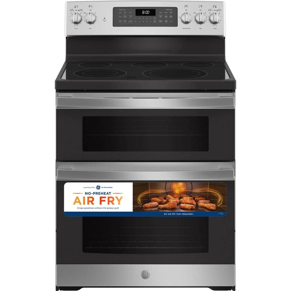 GE Appliances 30" 6.6 cu. ft. Freestanding Electric Range with 5 Elements and Convection Oven