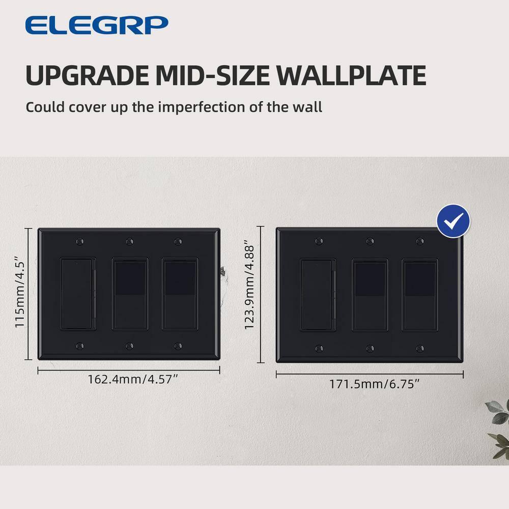 ELEGRP No Subject 3 - Gang Rocker Wall Plate