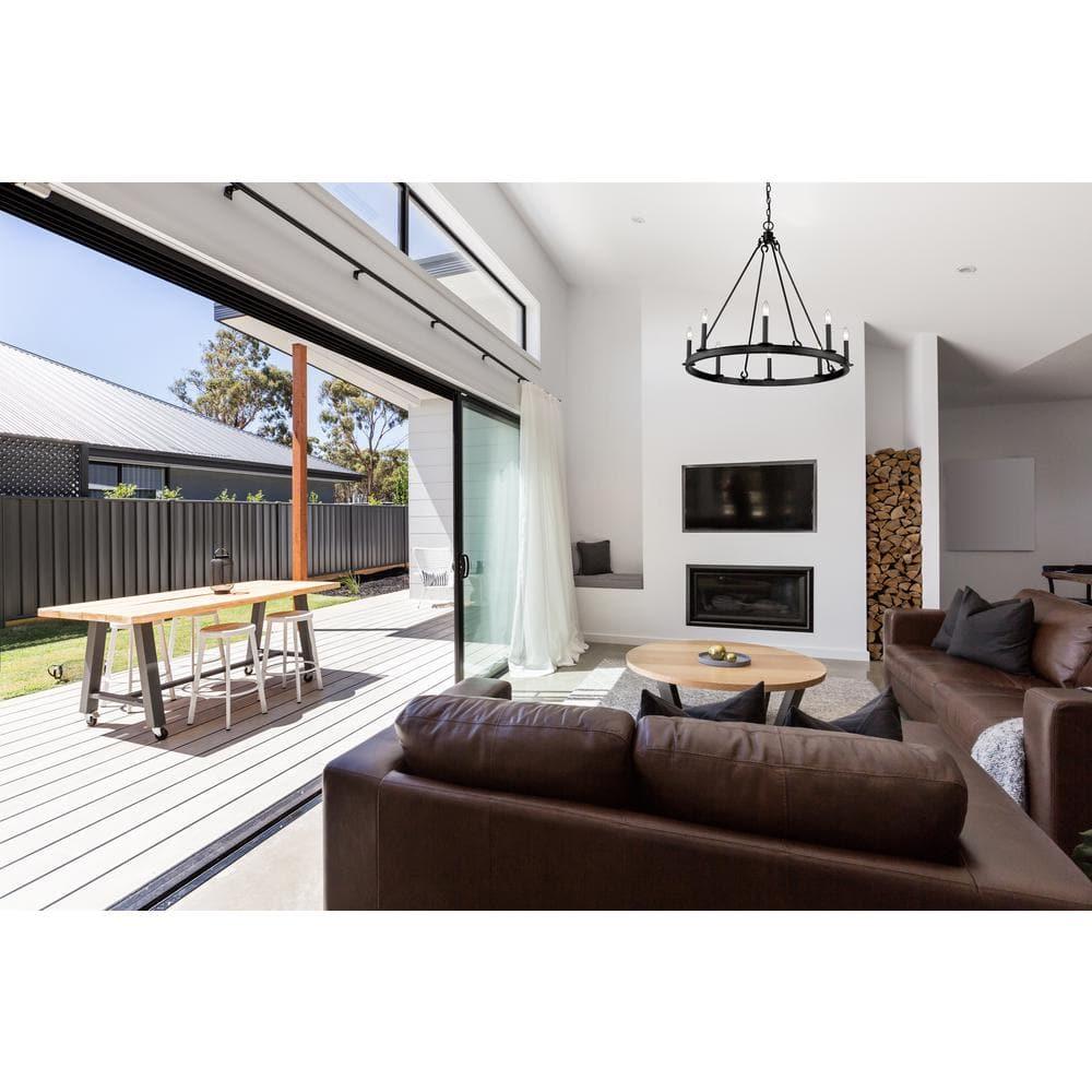 Z-Lite Barclay 8 - Light Chandelier in  Matte Black