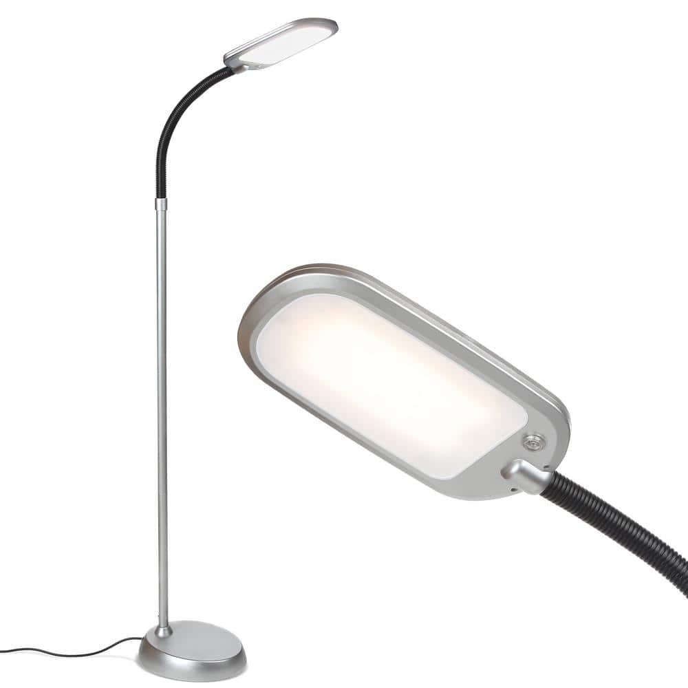 Brightech Litespan Slim 55 in. Industrial Dimmable LED Directional Task Floor Lamp