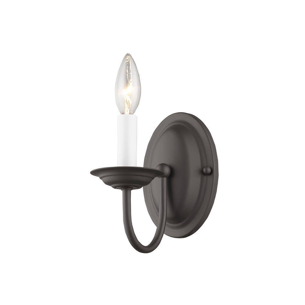 Livex Lighting Home Basics 1 - Light Wall Light in  Bronze