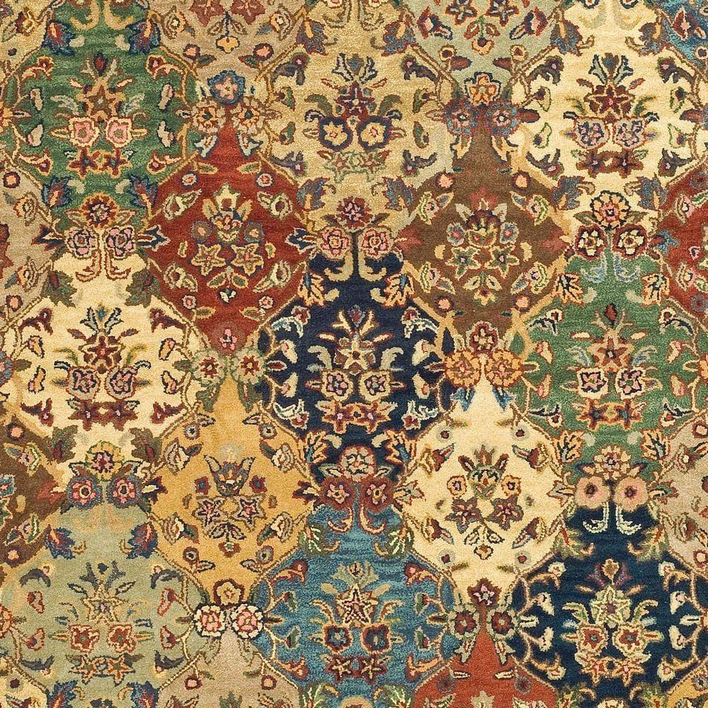 Heritage HG911 Hand Tufted Area Rug - Multi/Burgundy - 8'3"x11' - Safavieh.