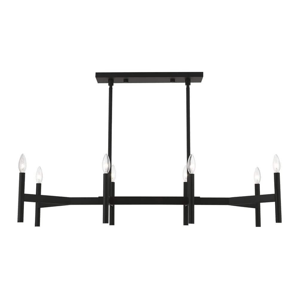 Livex Lighting Copenhagen 8 - Light Chandelier in  Black