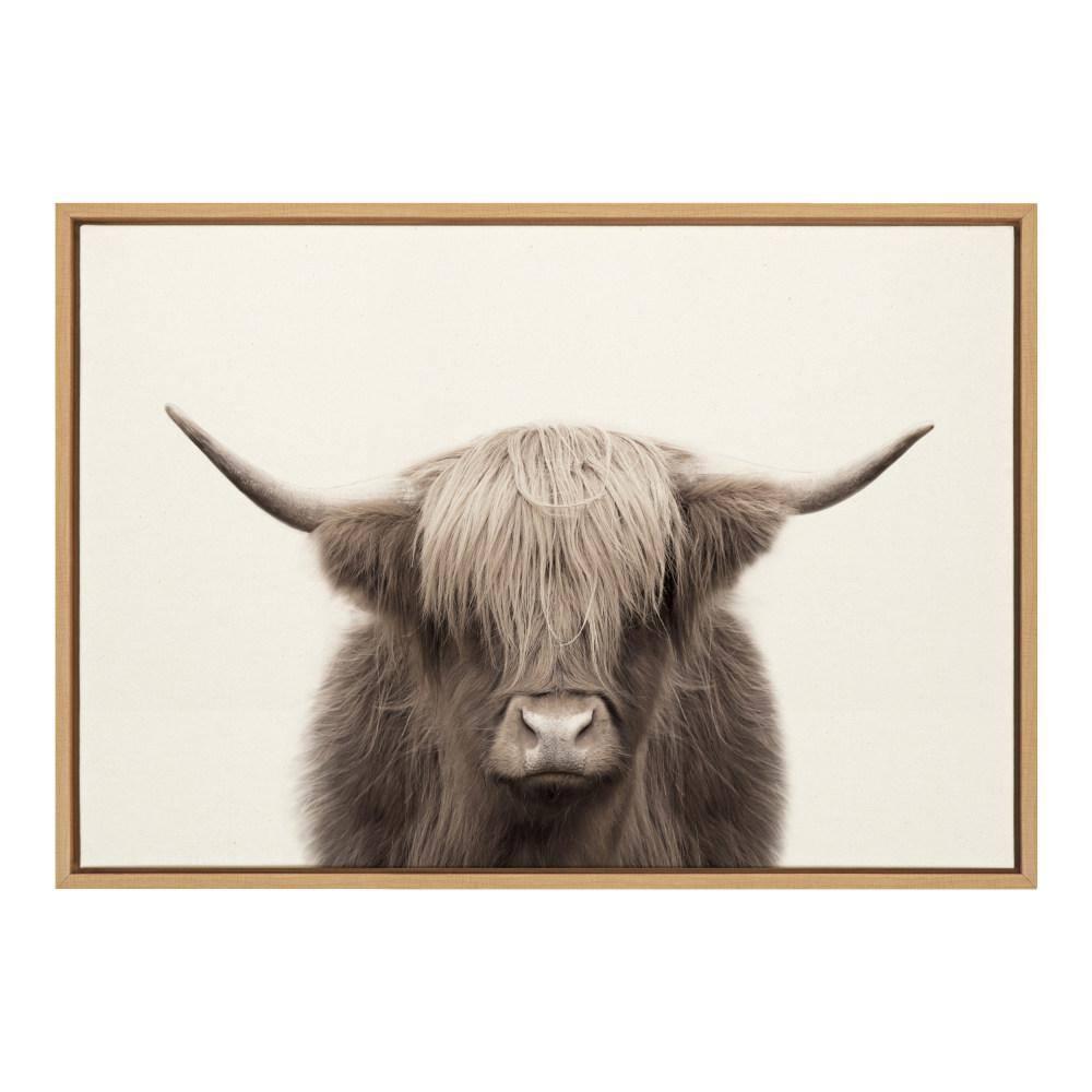 Williston Forge Jeylan " Hey Dude Highland Cow BW " by The Creative Bunch Studio