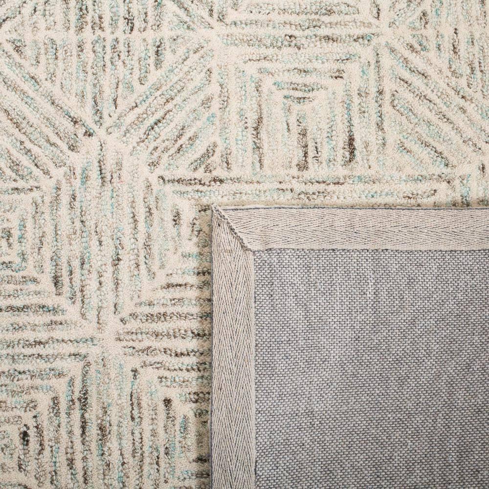 SAFAVIEH Abstract Brock Geometric Area Rug, Ivory/Light Blue, 5' x 8'