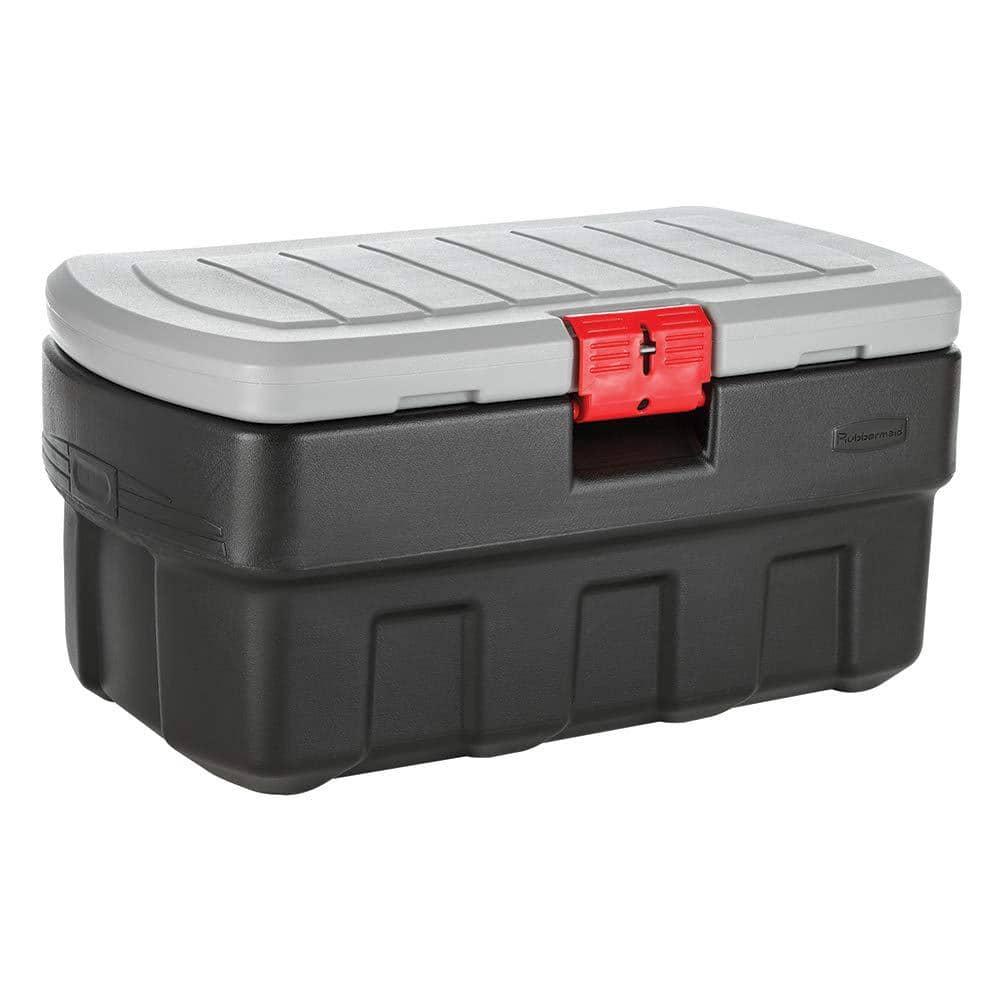 Rubbermaid Rubbermaid 35 Gal Action Packer Heavy Duty Storage Tote with Lockable Lid