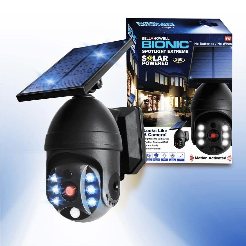 Bell + Howell LED Solar Powered Outdoor Security Spotlight with Motion Sensor