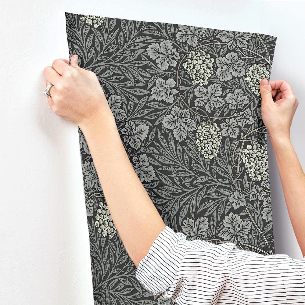 Vine Modern Floral Wallpaper