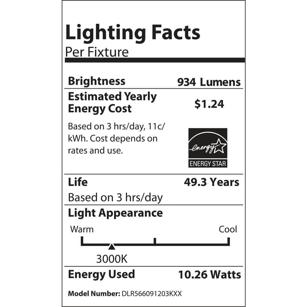 6'' Dimmable Air-Tight IC Rated LED Retrofit Recessed Lighting Kit