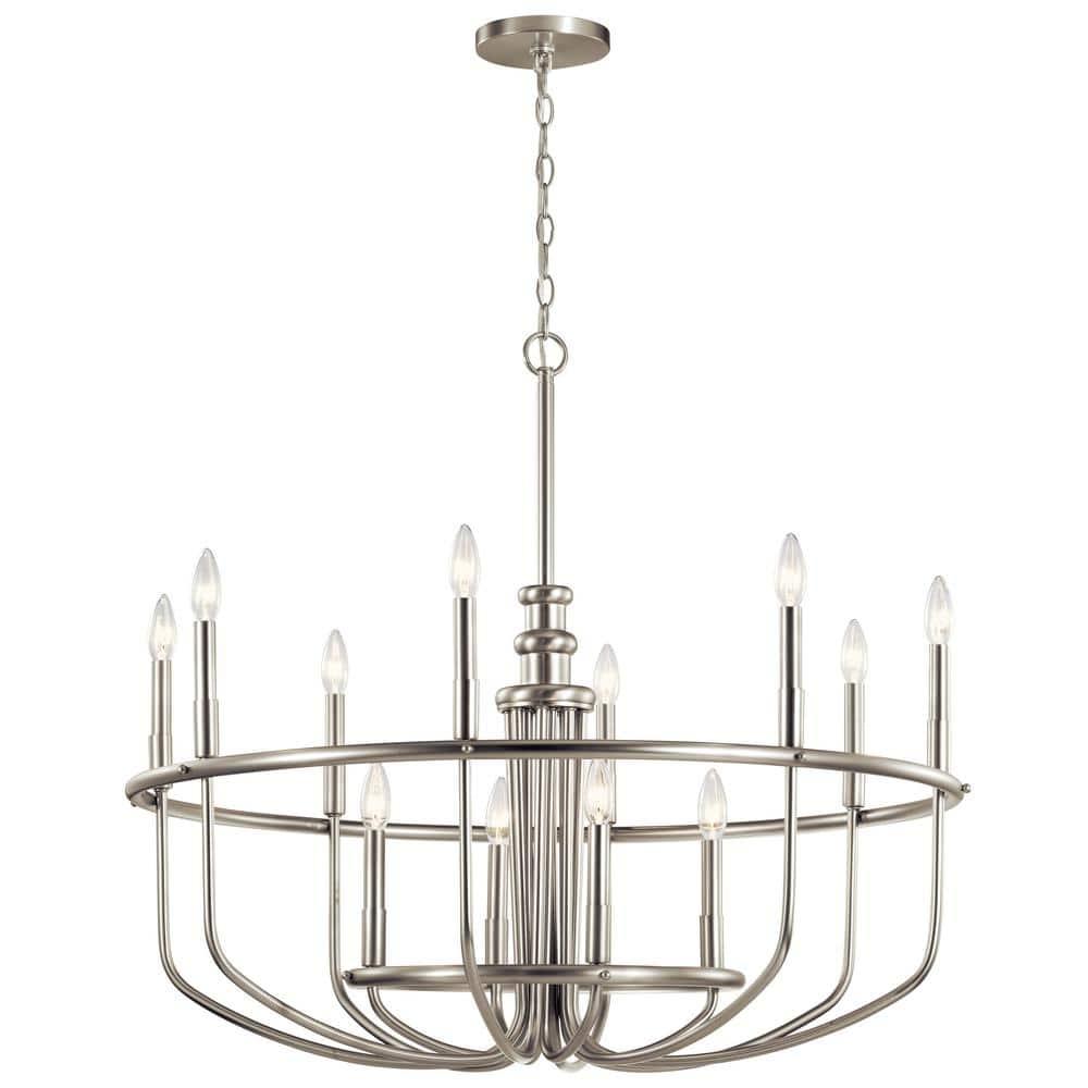 Kichler Lighting Capitol Hill 2 - Light Chandelier in  Brushed Nickel