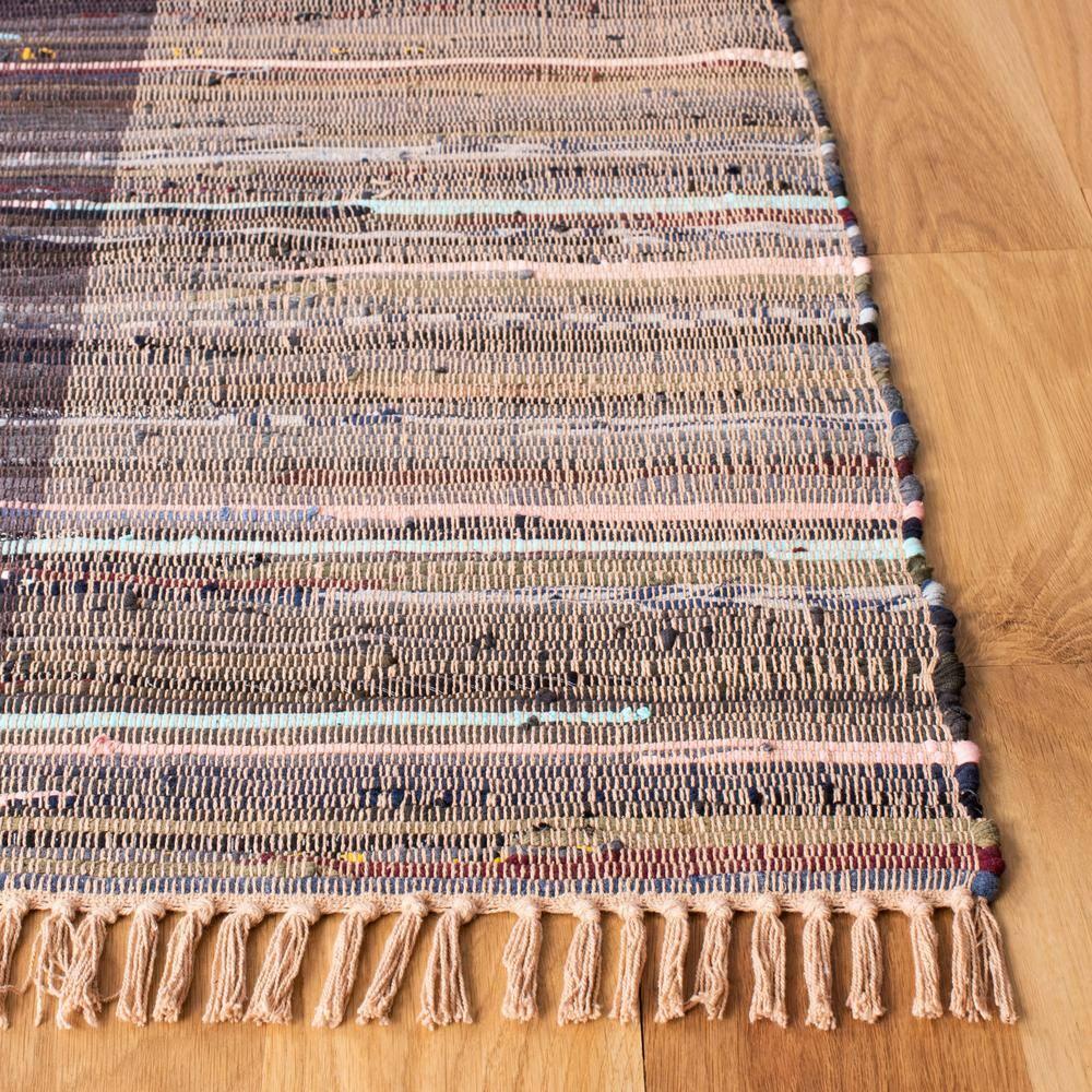 Rag Runner Rug RAR122 Hand Woven Runner Rug - Purple/Blue - 2'3"x9' - Safavieh.
