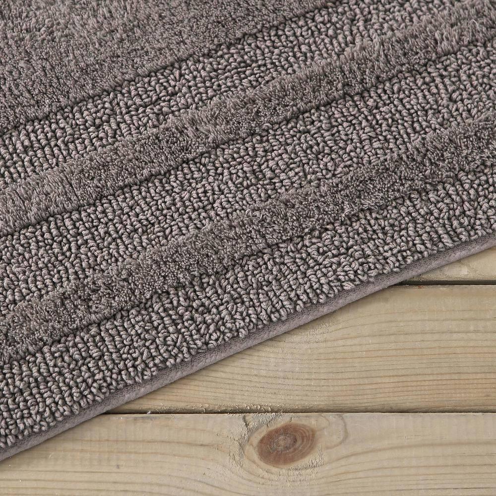 22"x60" Logan Bath Rug Brown - Eddie Bauer: Cotton Tufted, Machine Washable, Latex Backing, Lightweight