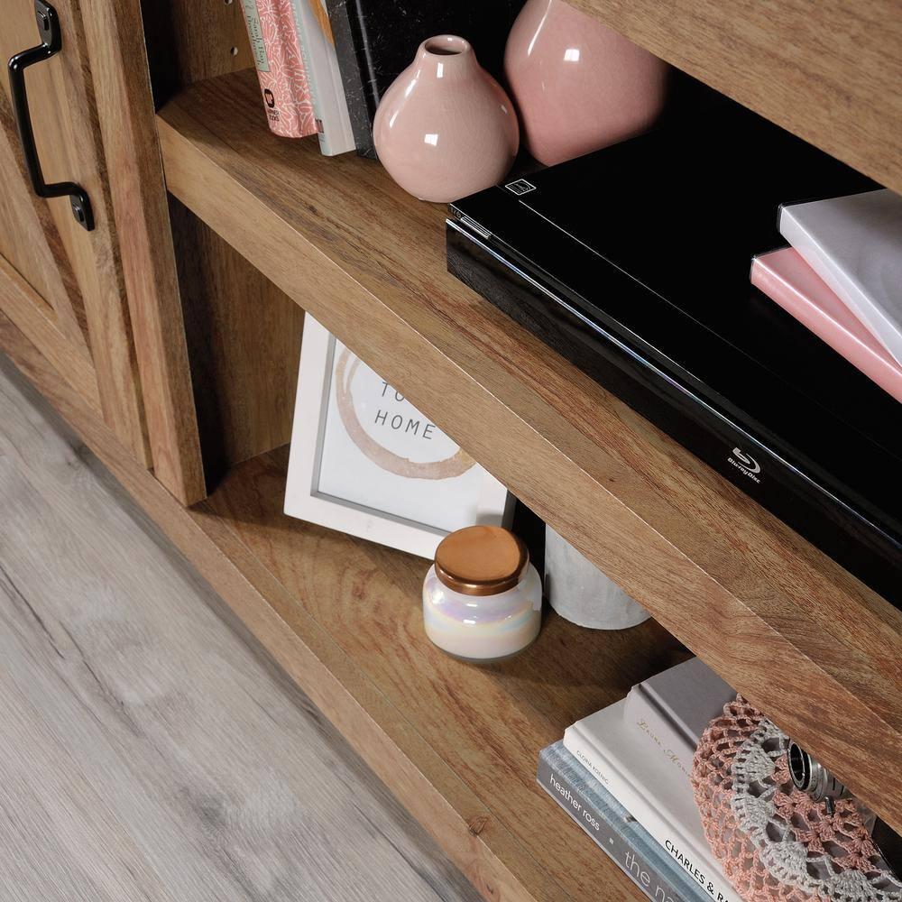 Sauder Select TV Stand/ Credenza for TV's up to 70", Sindoori Mango Finish
