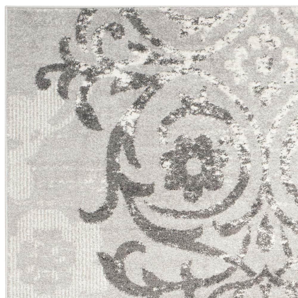 Adirondack ADR114 Machine Made Indoor Area Rug - Silver/Ivory - 9'x12' - Safavieh