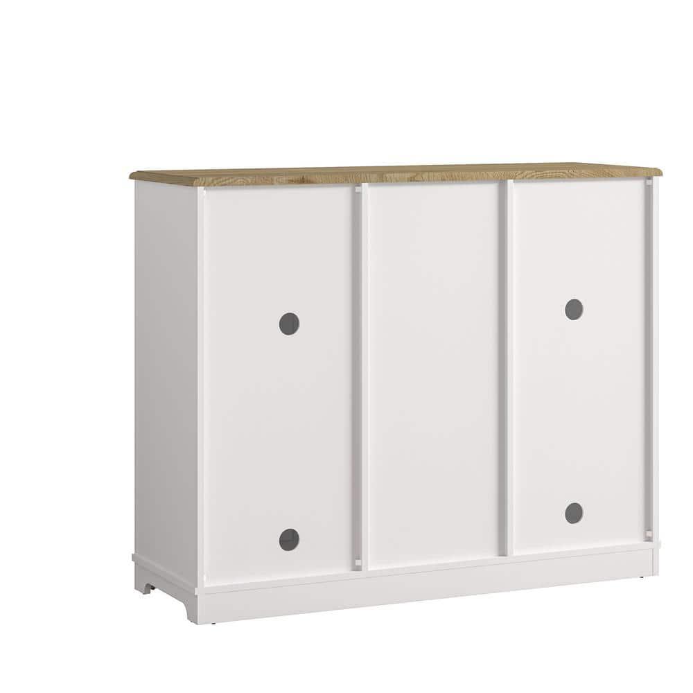 47" Wine Cabinet with Glass Doors Feature and Silk-Screened Pattern Design Cool Gray - Festivo