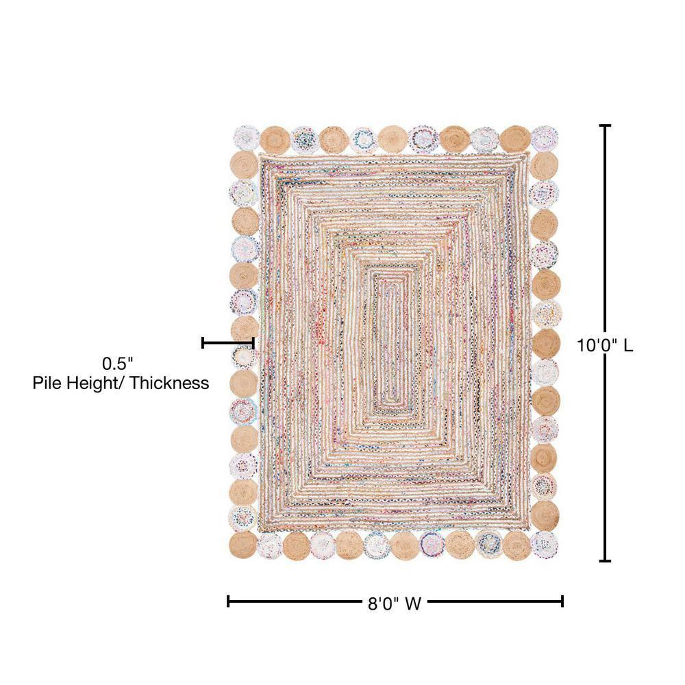 Cape Cod CAP201 Woven Indoor Area Rug - Beige/Multi - 8'x10' - Safavieh