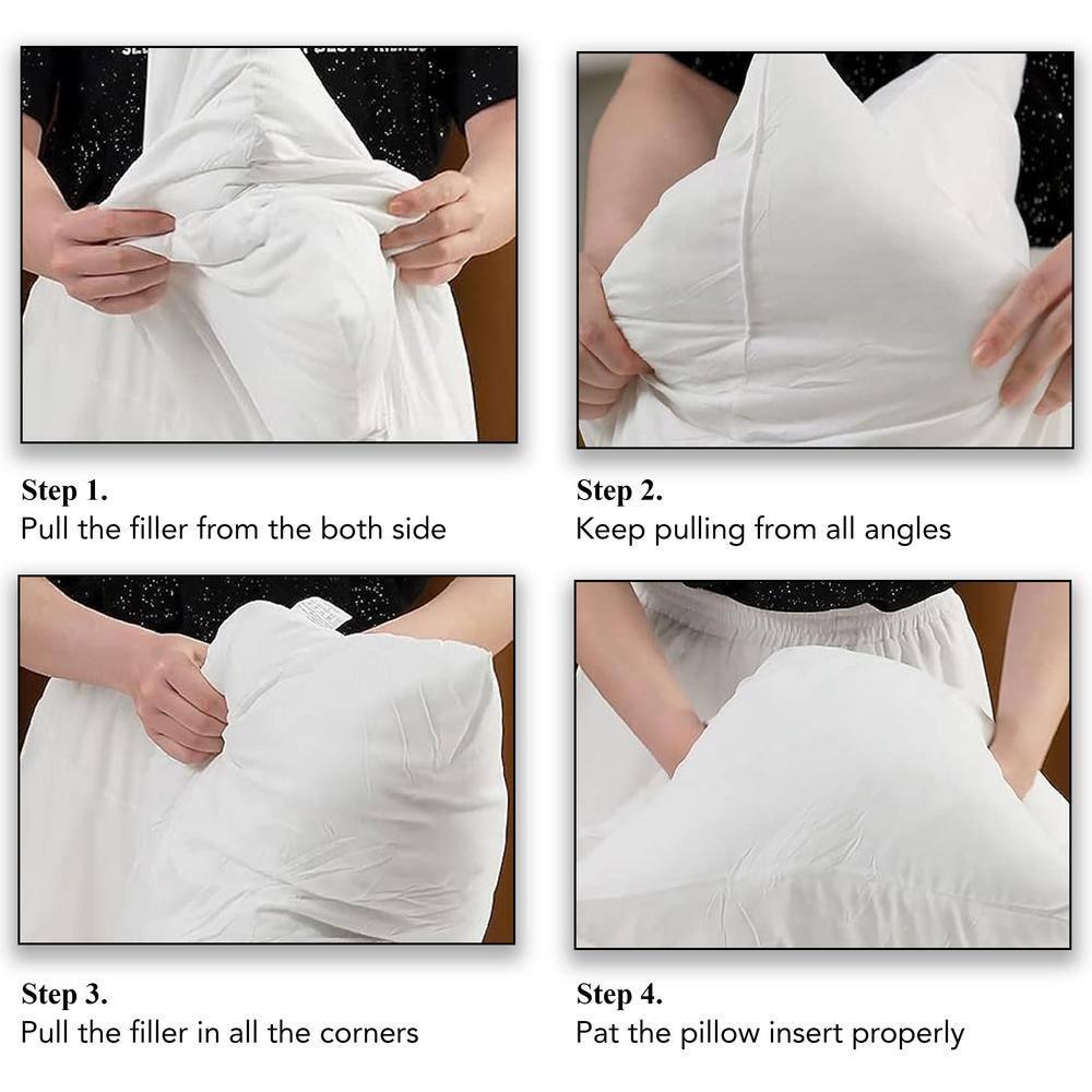 A1 Home Collections LLC Throw Pillow Insert Down Feather Filled (Set of 2)