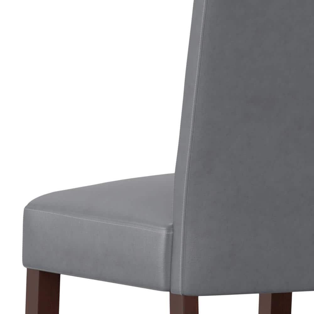 Simpli Home Ezra Dining Chair (Set of 2) in Stone Grey