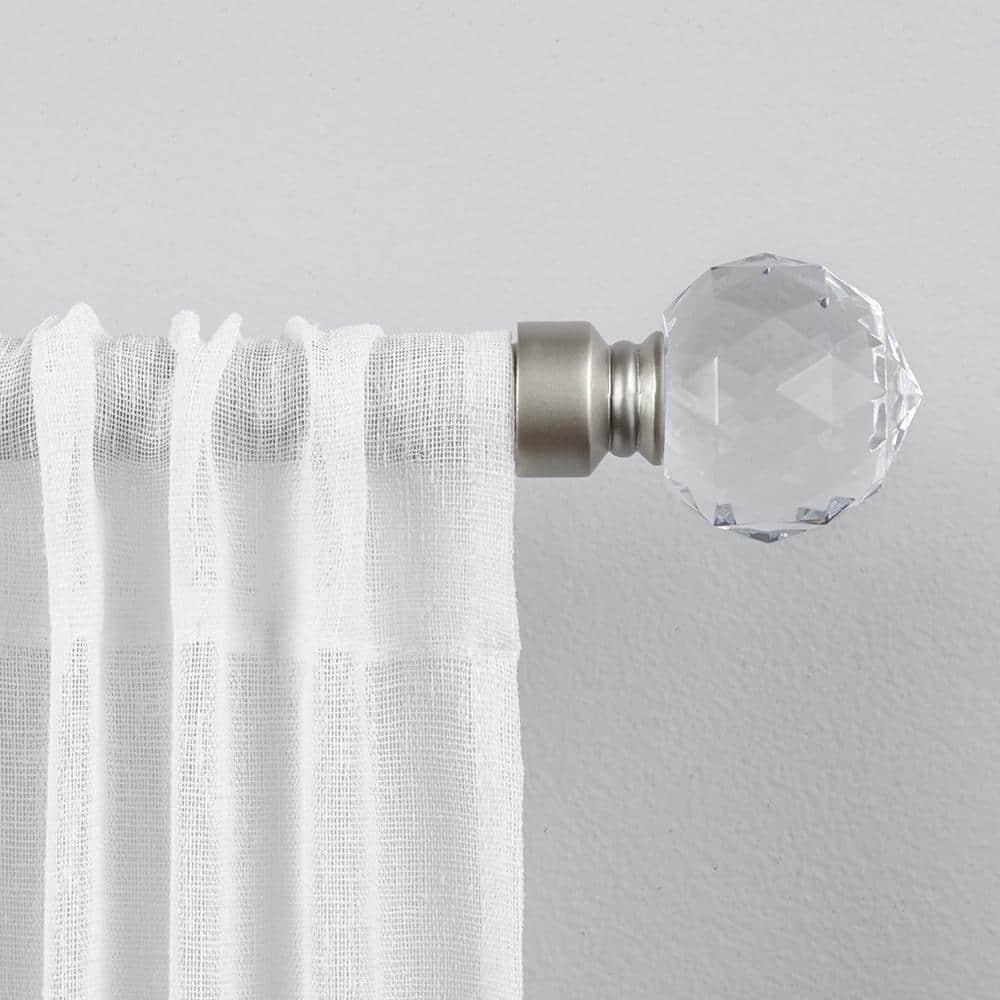 Amalgamated Textiles EXCLUSIVE HOME Crystal Ball 1" Curtain Rod and Finial Set
