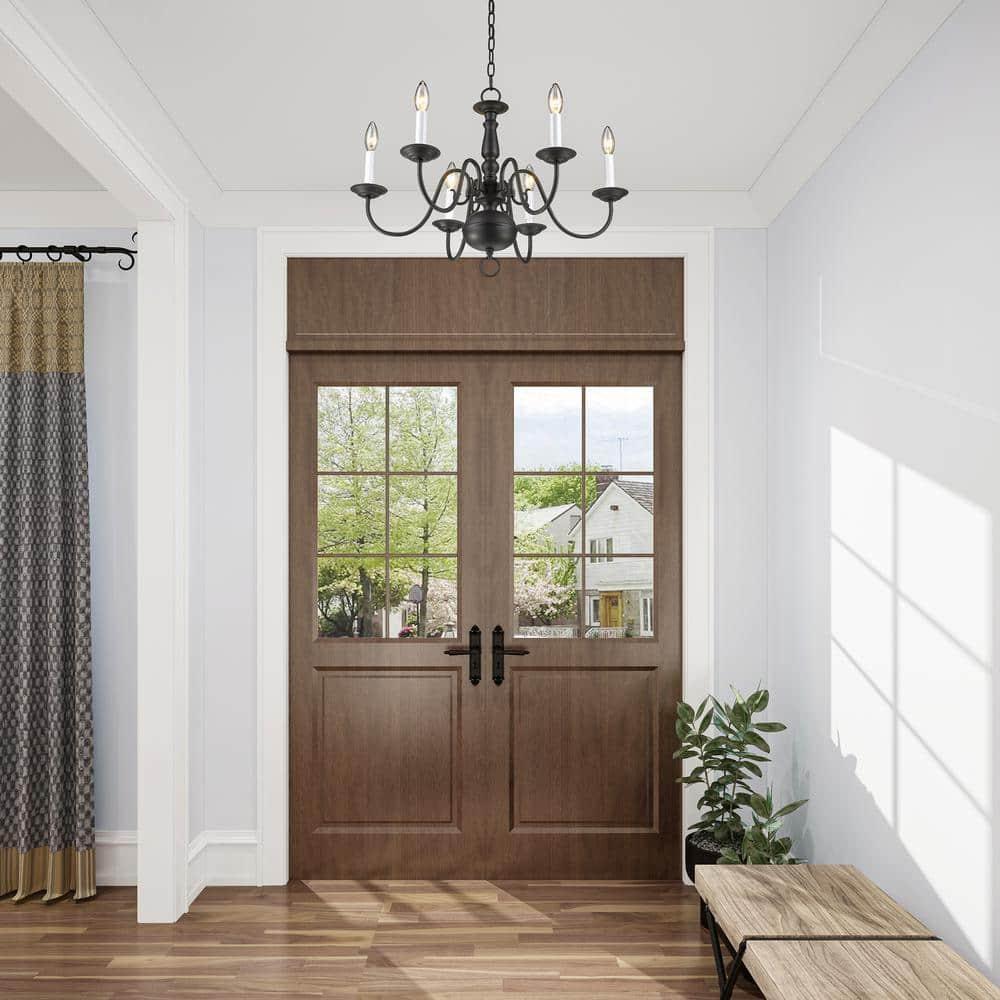 Livex Lighting Williamsburgh 6 - Light Chandelier in  Bronze
