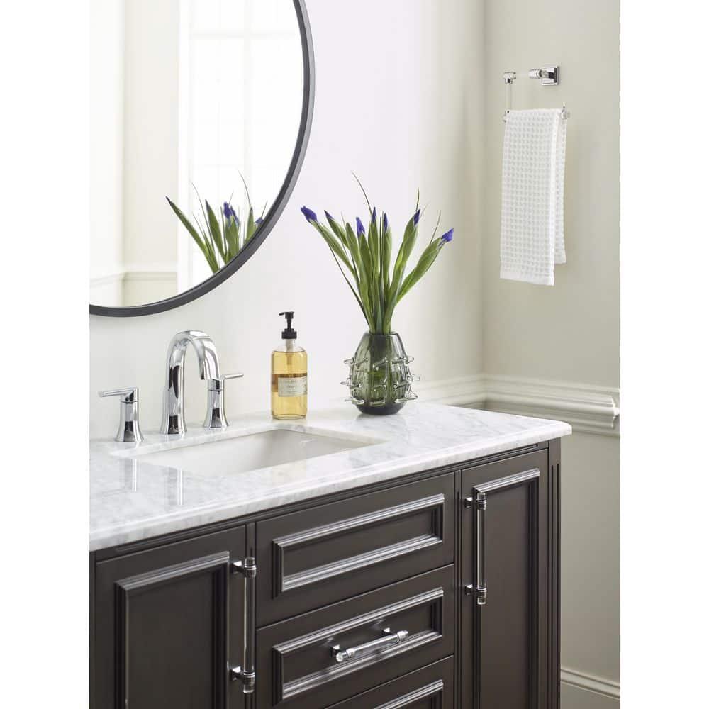 Amerock Glacio Clear/Chrome Open Towel Ring