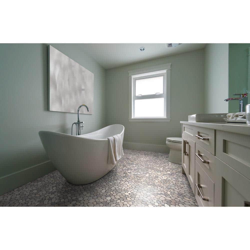 Sliced Pebble Mosaic Wall & Floor Tile