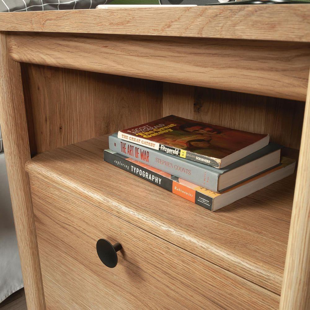 Jordan Wood Storage Nightstand