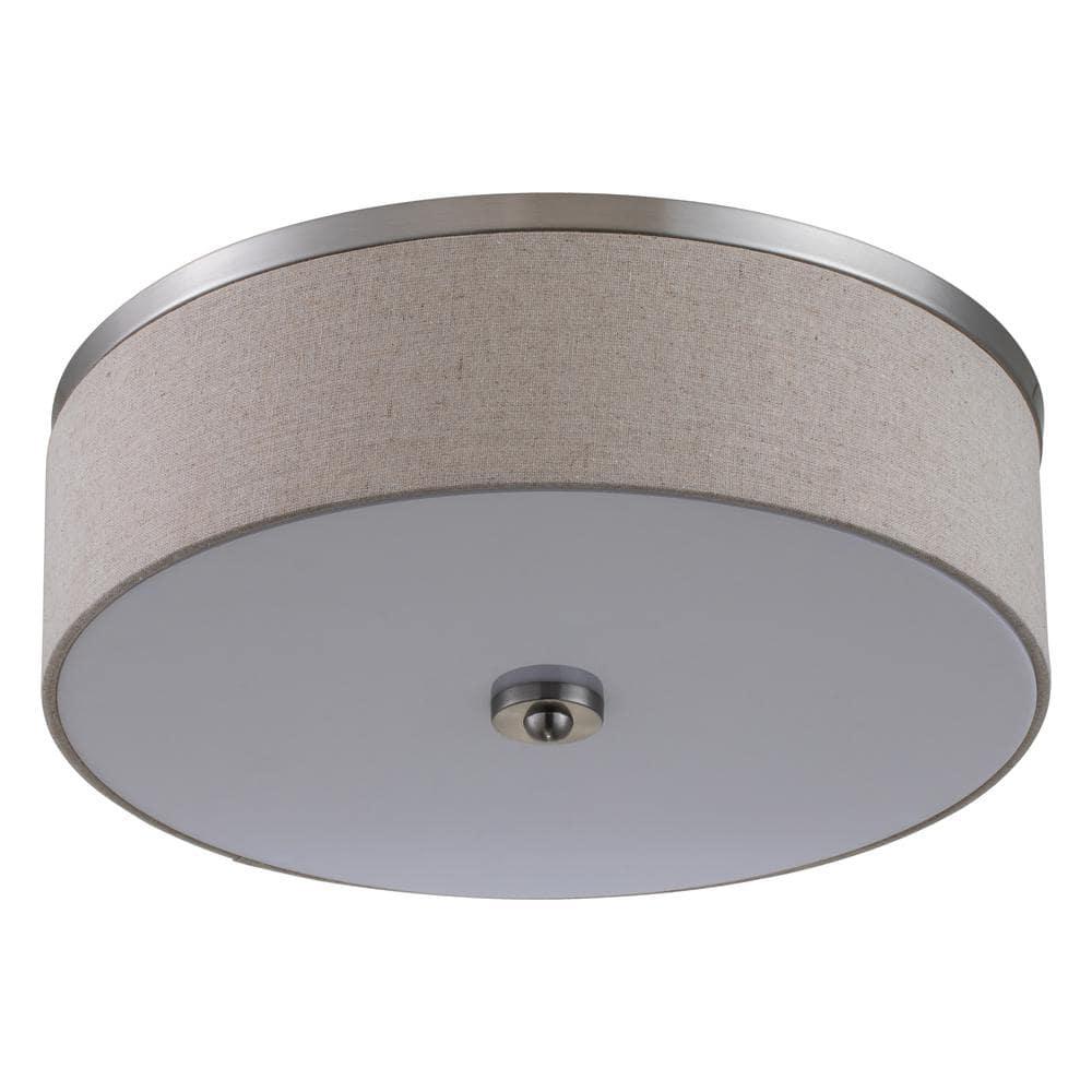 C Cattleya Dimmable 23W Selectable LED Flush Mount Ceiling Light - 15 in.