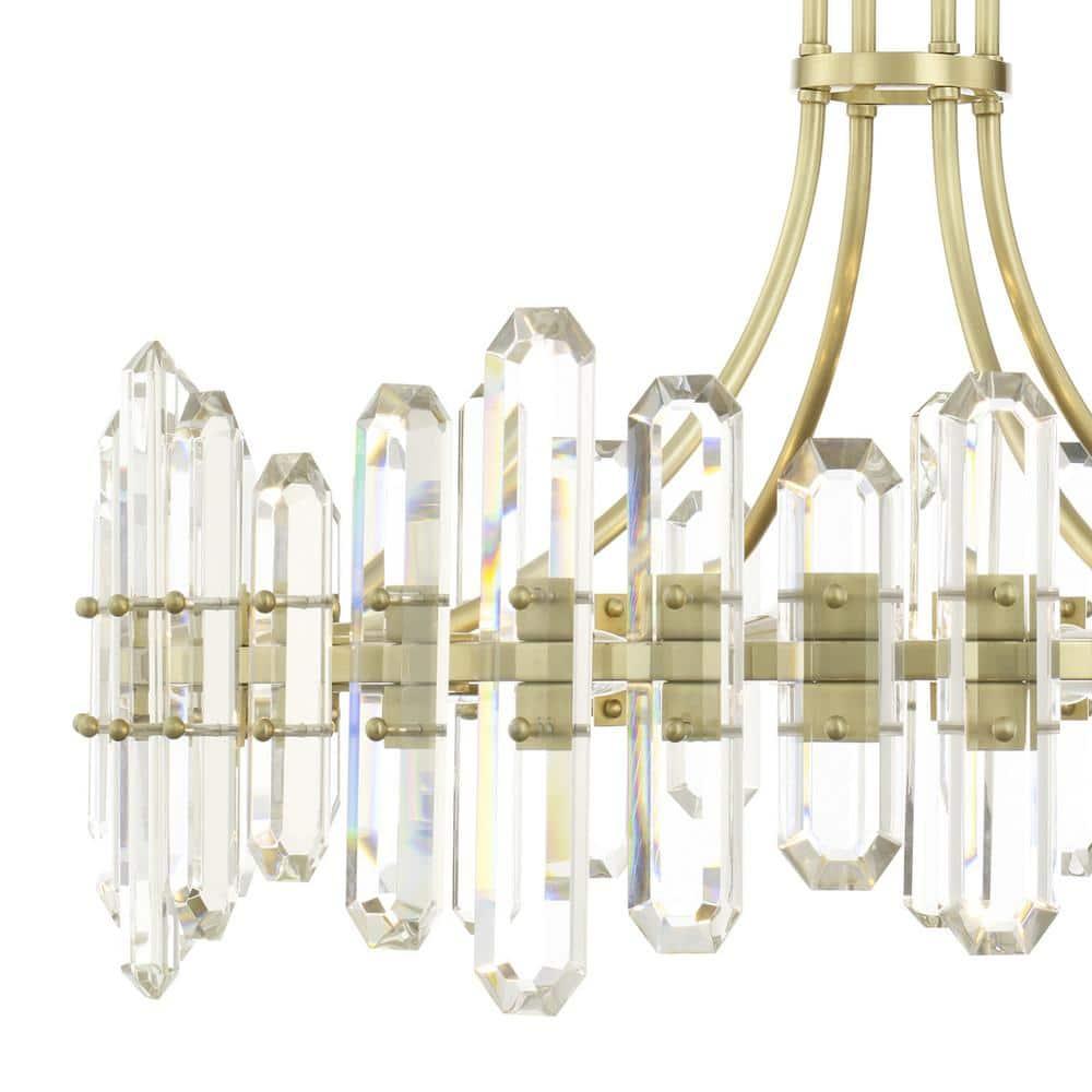 Twelve Light Chandelier In Traditional And Contemporary Style 31 Inches Wide By 28.25 Inches High-Aged Brass Finish Crystorama Lighting Bol-8889-Ag