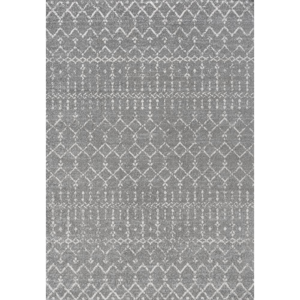 JONATHAN Y Moroccan HYPE Boho Vintage Diamond Gray/Ivory 3 ft. x 5 ft. Area Rug