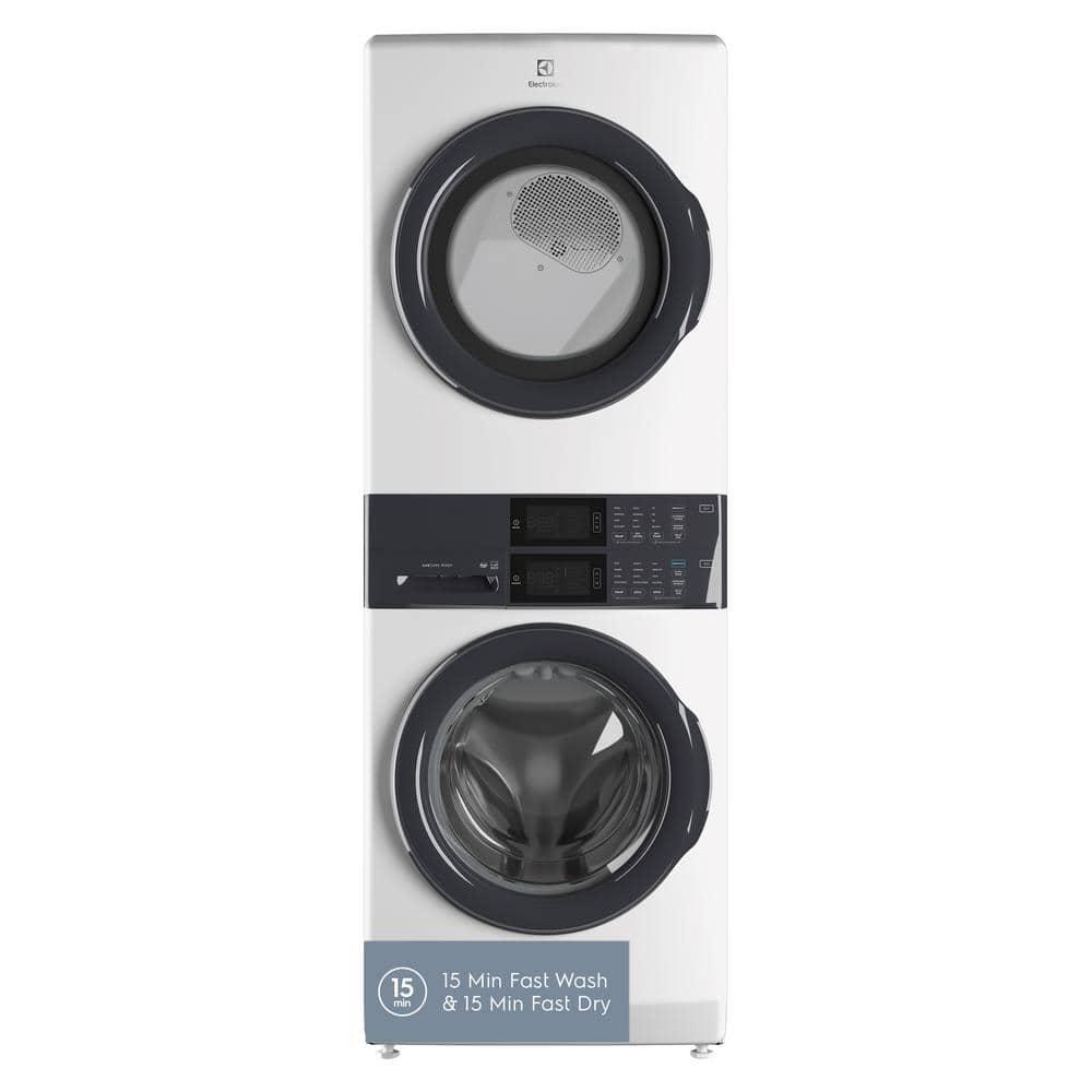 Electrolux Washer & Dryer Set with Stackable 4.4 Cubic Feet Front Load Washer and 8 Cubic Feet Dryer with Stacking Kit