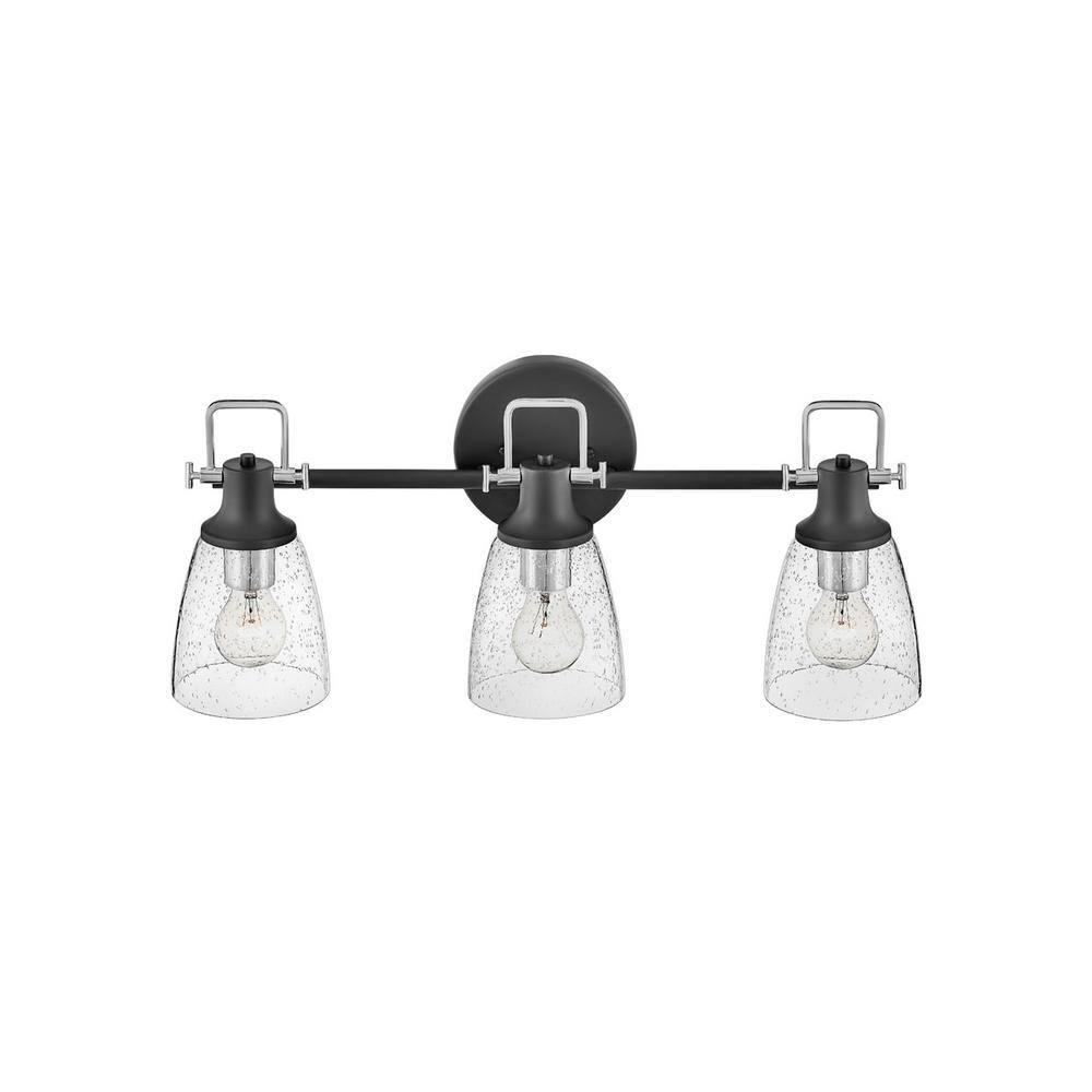Easton 3-Light Dimmable Black Vanity light