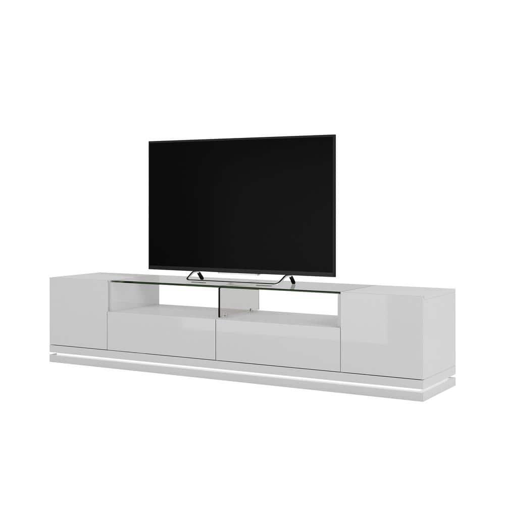 Vanderbilt with Led Lights TV Stand for TVs up to 70" - Manhattan Comfort