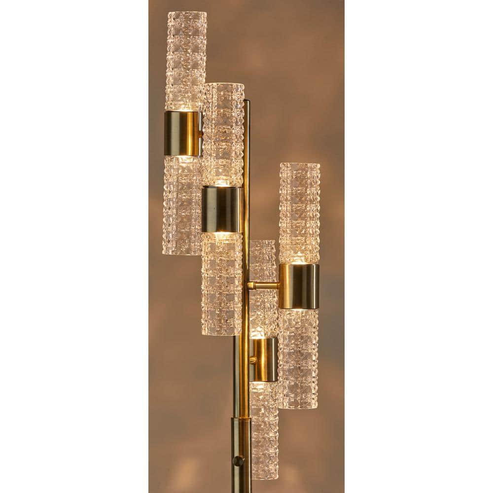 Tuberose Metal Multi-light LED Floor Lamp (65")