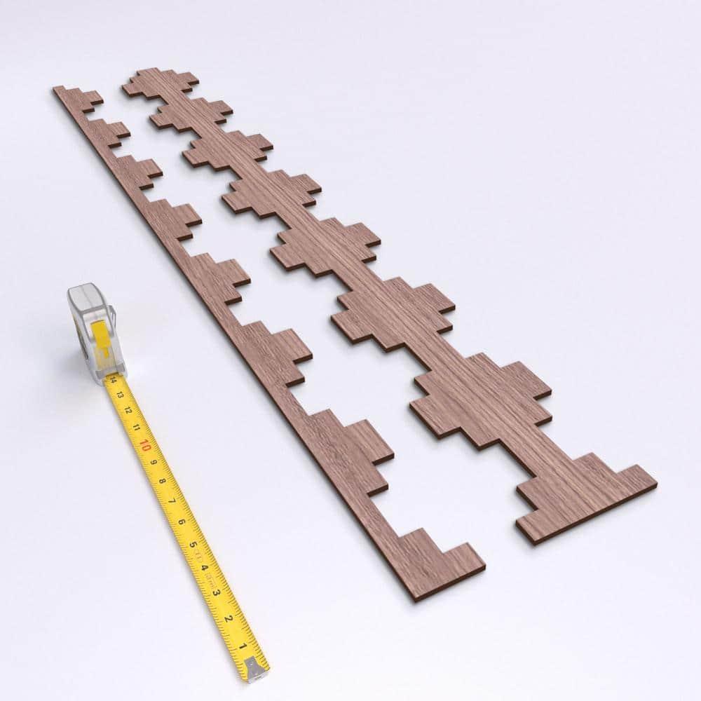 Ekena Millwork Gypsum Adjustable Wood Decorative Slat Wall Panel Kit