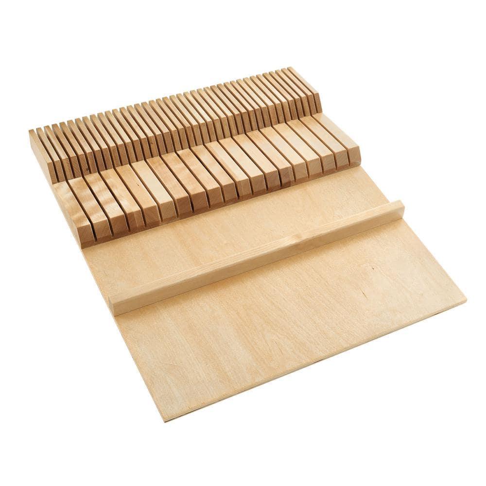 Rev-A-Shelf Rev-A-Shelf Dual Row Trimmable Knife Block Drawer Organizer Insert