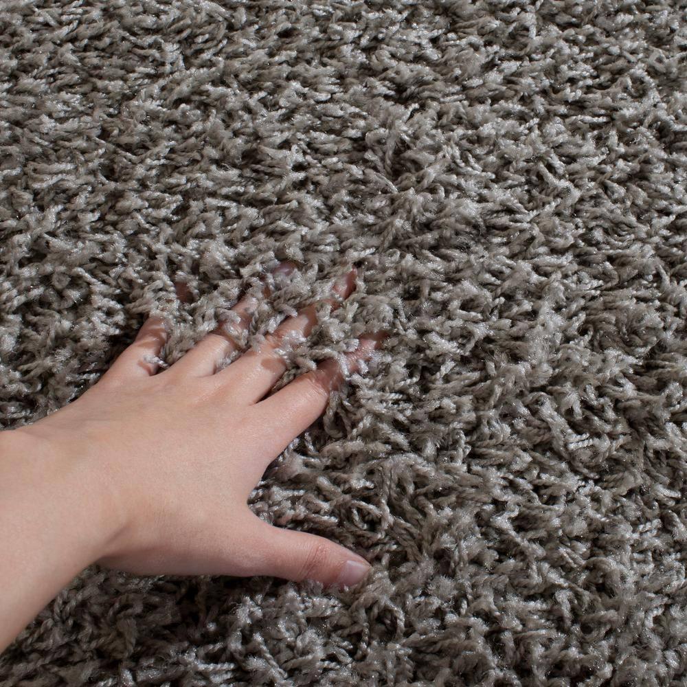 Athens Shag SGA119 Power Loomed Indoor Area Rug - Light Grey - 6'x9' - Safavieh.